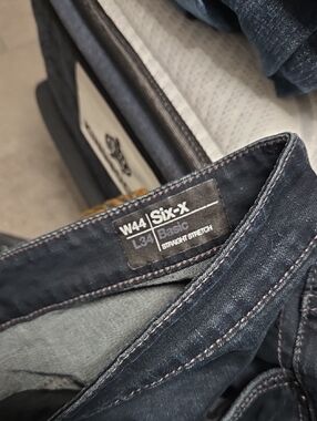 Buffalo David Bitton Dark Indigo Jeans with Black Patch